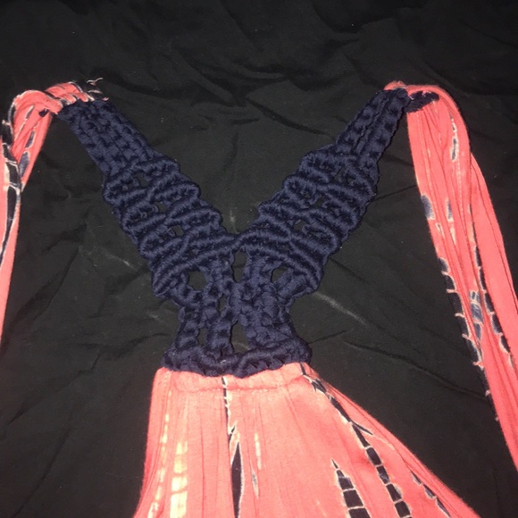 Tie Dye Open Front Tank Layering Piece - Picture 5 of 5